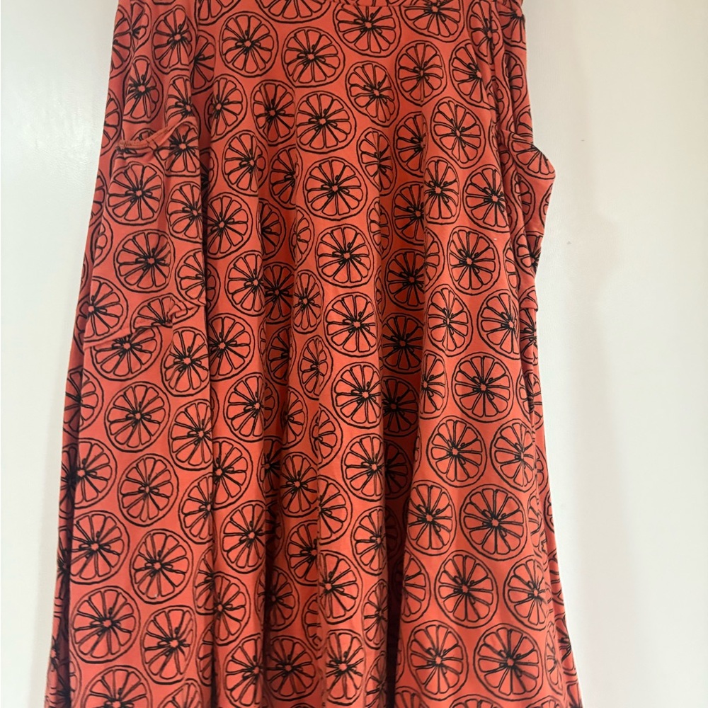 Effie's Heart Vibrant Orange Patterned Apparel - Picture 2 of 3